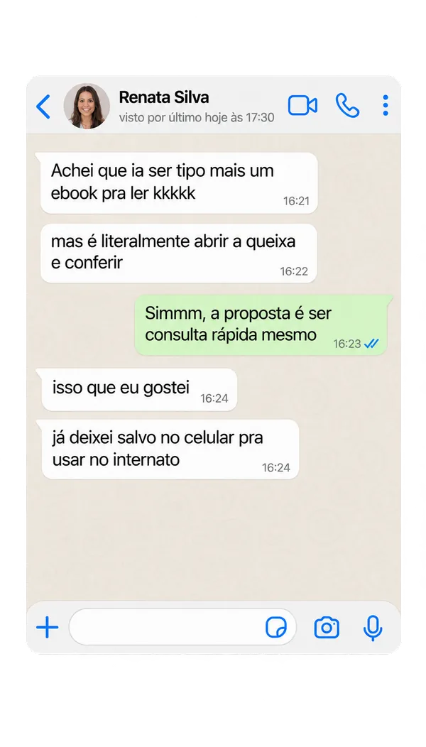 Depoimento de estudante sobre os 30 Roteiros Prontos de Anamnese